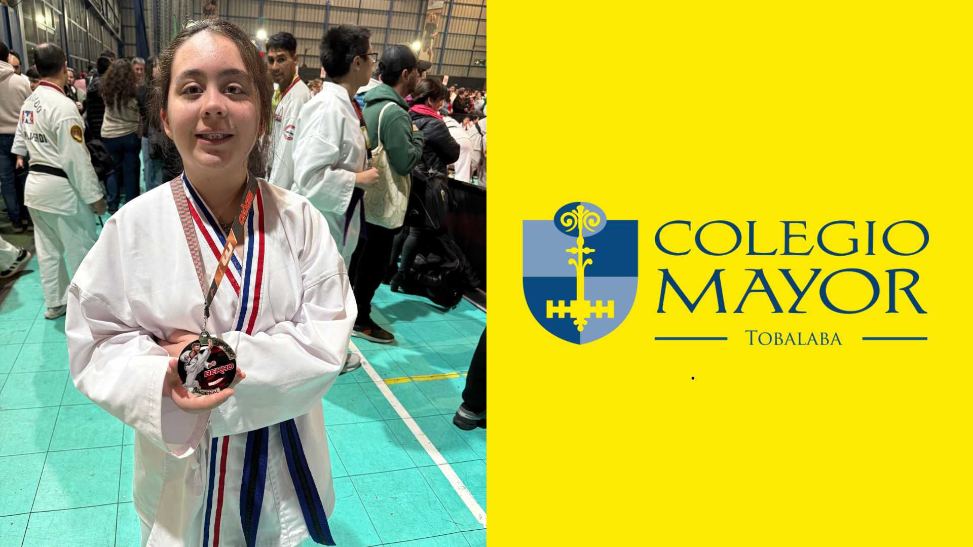 Rafaela Barraza de 3°A consigue importante logro en Campeonato Nacional de Taekwondo