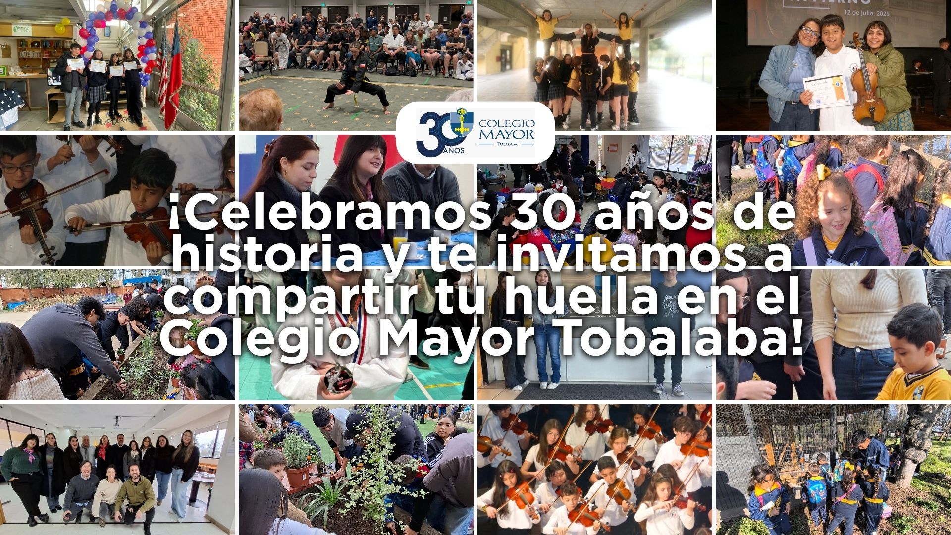 Compartamos y celebremos nuestra historia con el 30º aniversario del Colegio Mayor Tobalaba